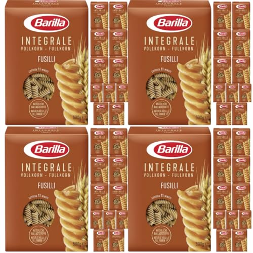48 stück x Barilla Pasta Integrale Vollkorn Fussili pasta 500 gramm