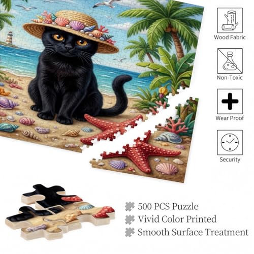 Rompecabezas de madera de gato Bombay de 500 piezas para adultos 6