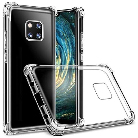 Hually Compatible Huawei mate 20 pro Case, include Shock Absorption Hard case with 4 Corners Protection and Slim Simple Fully Protective Design Soft TPU Cover for HUAWEI mate 20 pro Cover