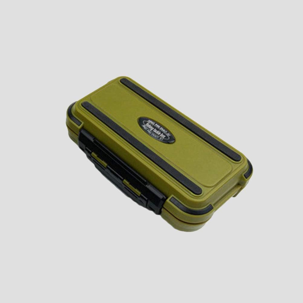 BESPORTBLE Fishing Tackle Box Lure Hooks Baits Kit Storage Case Waterproof Fish Tool Accessory Holder - Green