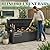 Vixzen 80 Gallon Outdoor Storage Bench Deck Box, Lockable All-Weather Resin Seating Outside Benches, Waterproof Furniture Garden Patio Porch Cushion Pool Tool Black