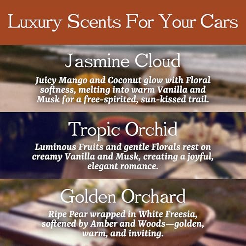 Image of Wood Car Air Freshener Refill, 3 Pack | Up to 30 days long-lasting consistent fresh aroma