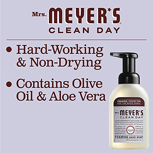 Mrs. Meyer's Clean Day Foaming Hand Soap, Lavender Scent, 10 Fl Oz (Pack Of 4) #TOP5