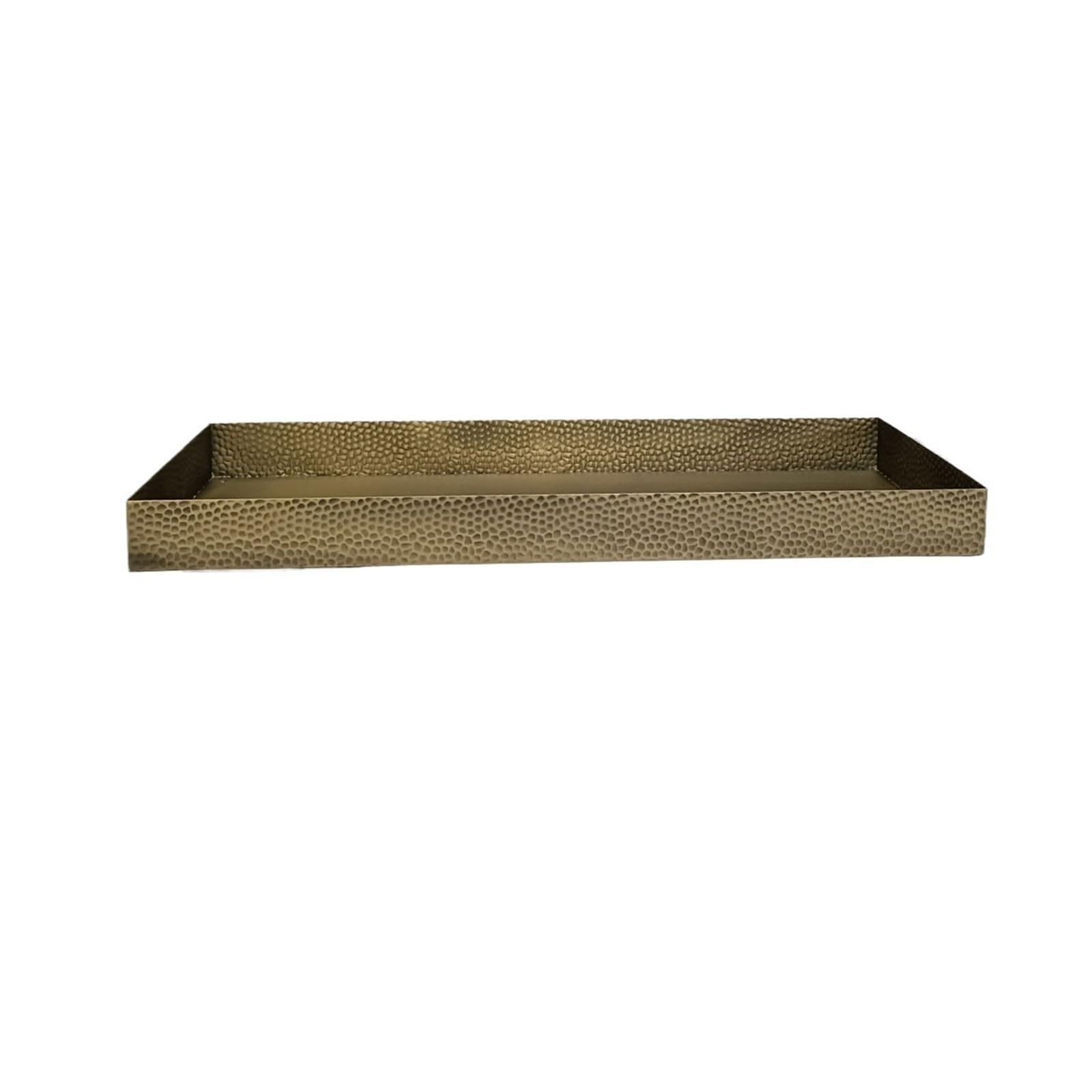 Cj9yr7dn4g One Color Plant Saucers Stainless Steel Hammered Rectangular Drip Tray(Medium)