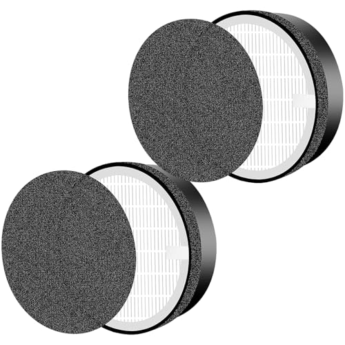 Filtres LV-H132 pour purificateur d'air Levoit, lot de 2 recharges 3-en-1 avec charbon actif