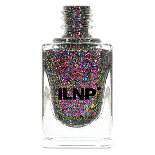 Image of ILNP Kaleidoscope - Purple, Magenta, Green, Gold, Turquoise Ultra Chrome Color Shifting Flakie Nail Polish