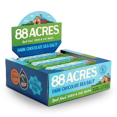 88 Acres Chocolate Sea Salt Seed Bar 9 Count 1.6 OZ