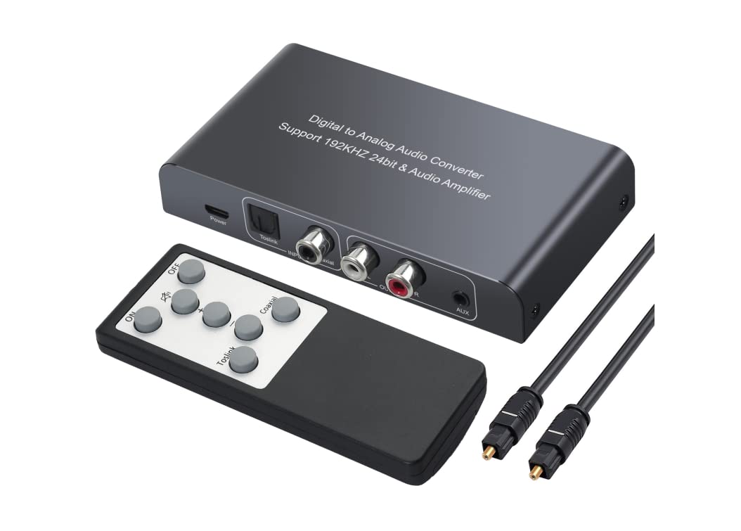 LiNKFOR DAC Converter with Remote Control 192kHz Digital to Analog