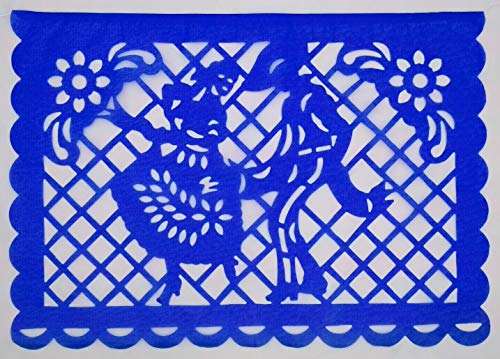 Papel Picado - México Colorido - Festas Mexicanas - Varal de 5 mts com 10 Papéis de Seda Colorido 0,