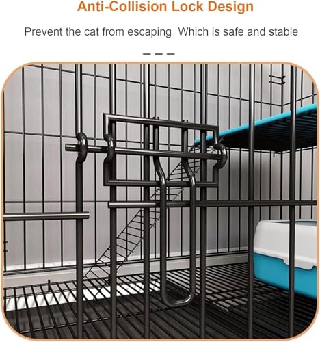 Cage à chat à 2 niveaux extérieure et intérieure pour balcon