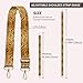 AIOGPD Purse Strap Replacement Crossbody, 3.8cm Wide Shoulder Strap Adjustable Replacement Belt Gold Buckle, Handbag Crossbody Bag Strap Luxury Gold Pattern