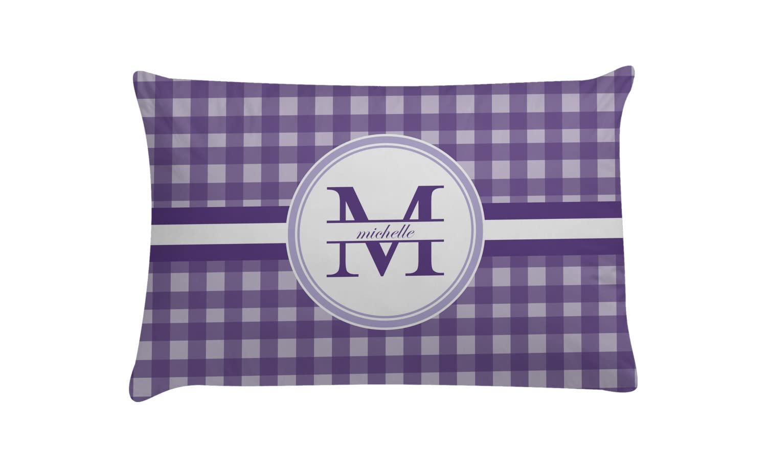 RNK Shops Personalized Gingham Print Pillow Case - Toddler