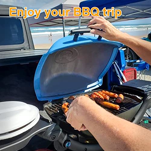 Image of 7582 7644 Grill Grates Replacement Parts for Weber Q100 Q120 Q1000 Q1200 Q1400 Gas Grills, 1 Pack Cast Iron Cooking Grid Grates for Weber Baby Q 51010001 50060001 51060001 51080001 51070001 51040001