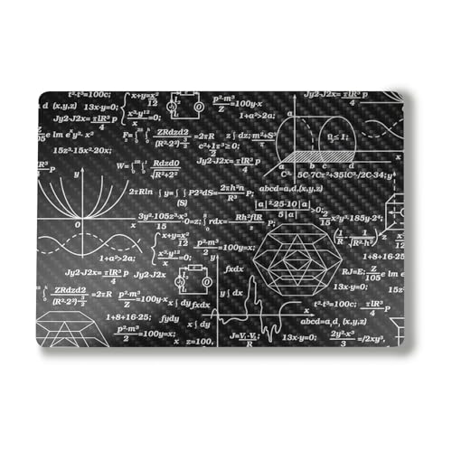Carbon Fiber Laptop Skin Compatible with Surface Laptop 7 15" (2024) - Mathematical - Premium 3M Vinyl Protective Wrap Decal Cover - Easy to Apply | Crafted in The USA by MightySkins