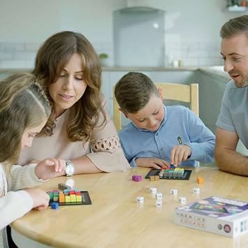 The Genius Square from the Happy Puzzle Company | Game of the Year Award Winner | 60000+ Solutions | STEM Puzzle Game for 1-2 Players | Ages 6 - Adult | Roll the dice and Race to Fill the Grid!
