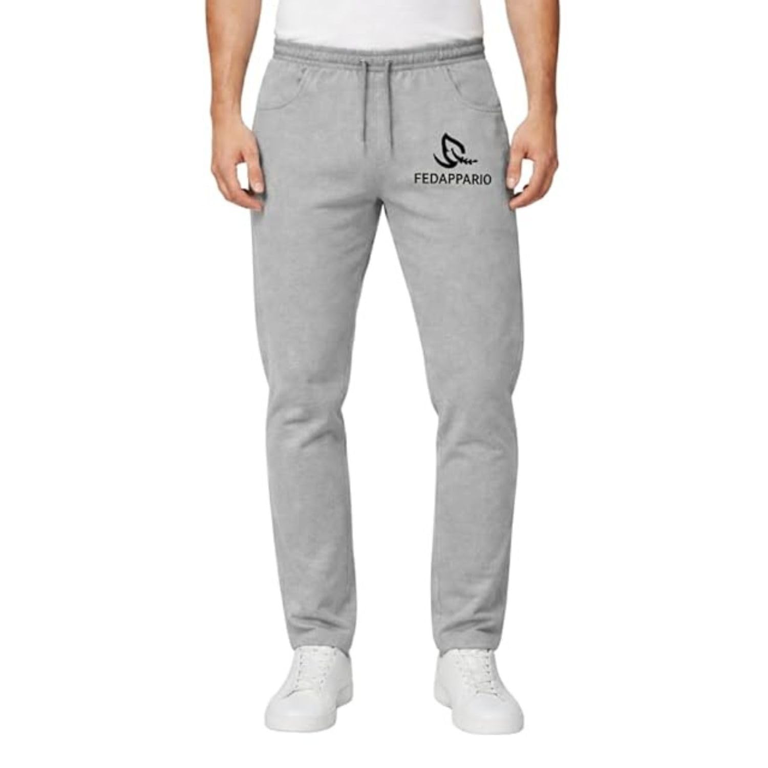 Men’s Solid Joggers Track Pants, Slim Fit Sports Lower with Drawstring, Casual & Gym Wear-image-39