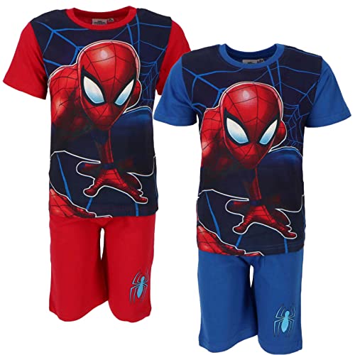 Modi_shop Deux pyjamas Spiderman pour bébé été, bleu, 4 ans