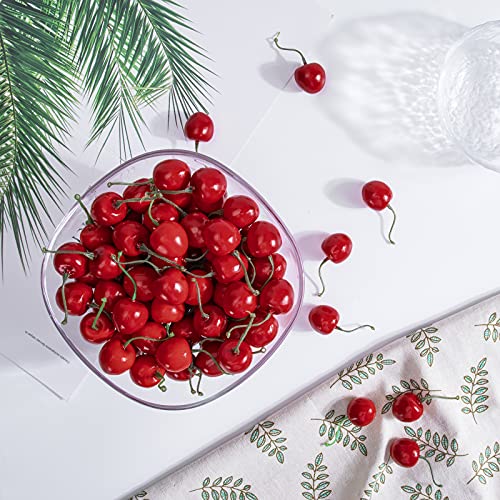 Mylifeunit Artificial Cherry Fruit, Artificial Fruit For Decoration, 100 Pcs #TOP3