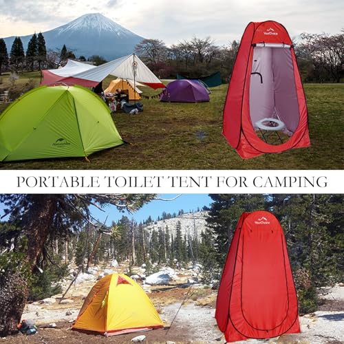 Image of Your Choice Pop Up Shower Tent 47.2 inch Wx74.8 /82.7 inch H Privacy Changing Tent | Waterproof Silver Coating Portable Shelter with Carry Bag for Camping, Beach, RV, Hiking, Fishing