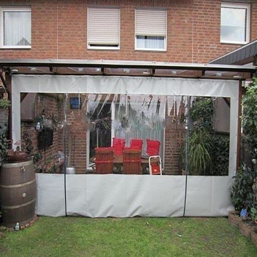 Waterproof Commercial Grade 0.5Mm Tpu Vinyl Clear Awning Canopy Patio Enclosure (Size: 12X20Ft.) #TOP12