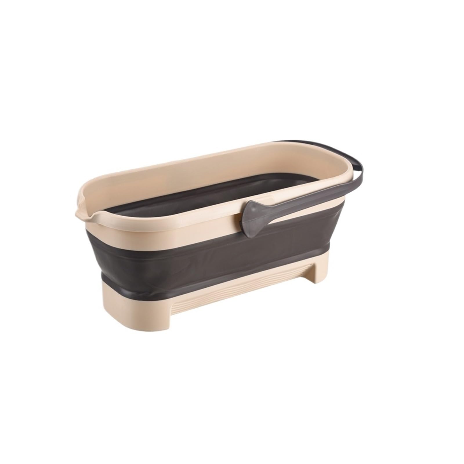 Lavabo portable pliable marron grand format pour ménage et pêche