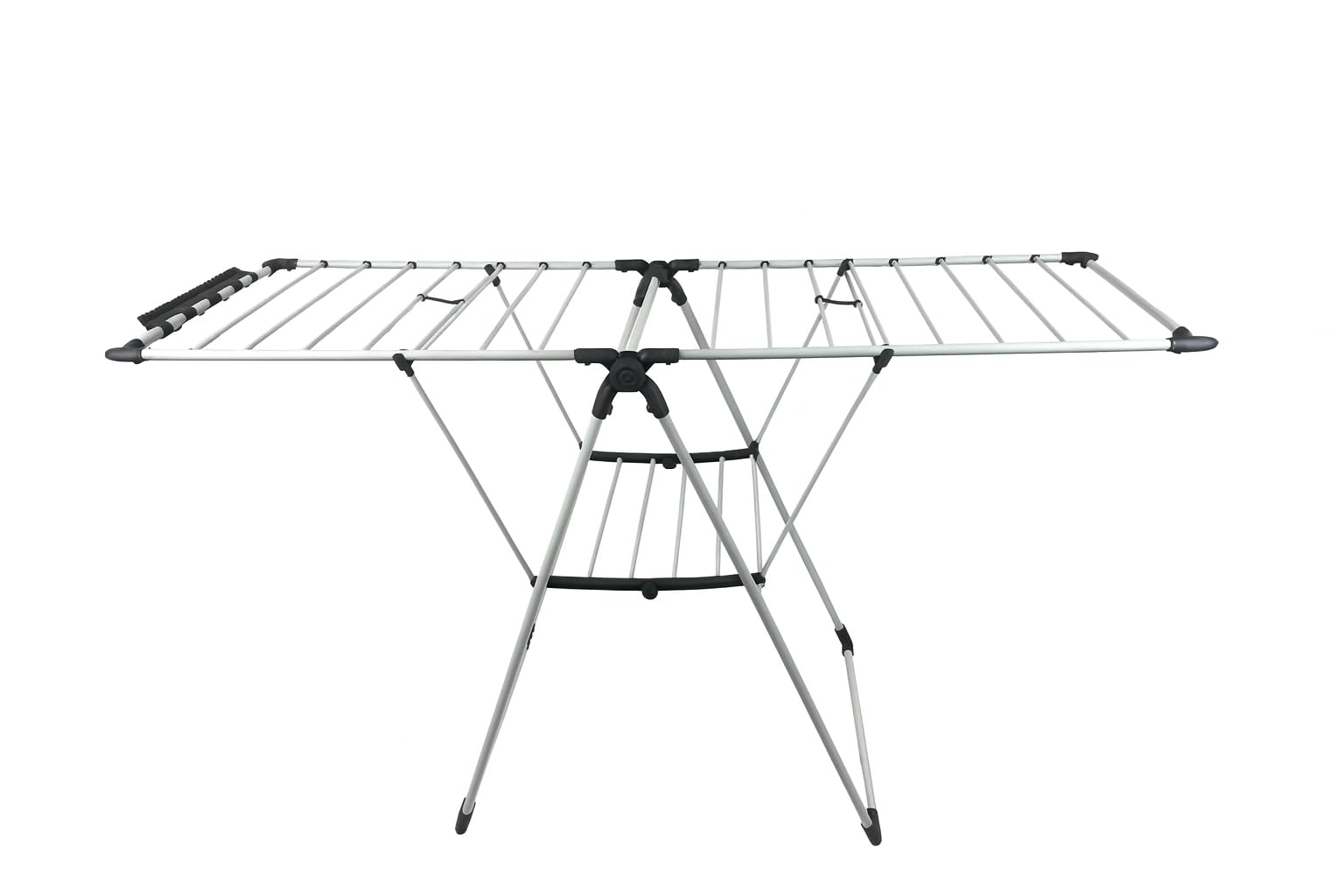 raxter Heavy-Duty Steel Foldable Clothes Drying Rack with Adjustable Wings – Free-Standing Clothes Airer & Laundry Rack for Indoor and Outdoor Drying
