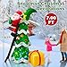 7ft Christmas Inflatables Outdoor Decorations, Christmas Blow up Santa Claus with Tree Built-in Rotating Colorful LED Lights, Xmas Holiday Party Indoor Outdoor Décor for Yard Lawn Garden