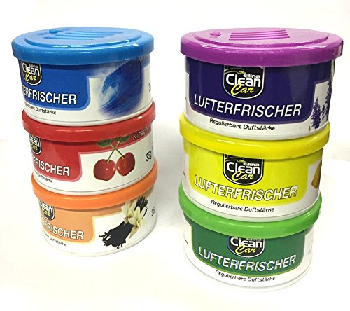 HAC24 6er Set Lufterfrischer Duftdosen Auto Autoduft Raumduft Duftbaum Duftspender Auto & Motorrad
