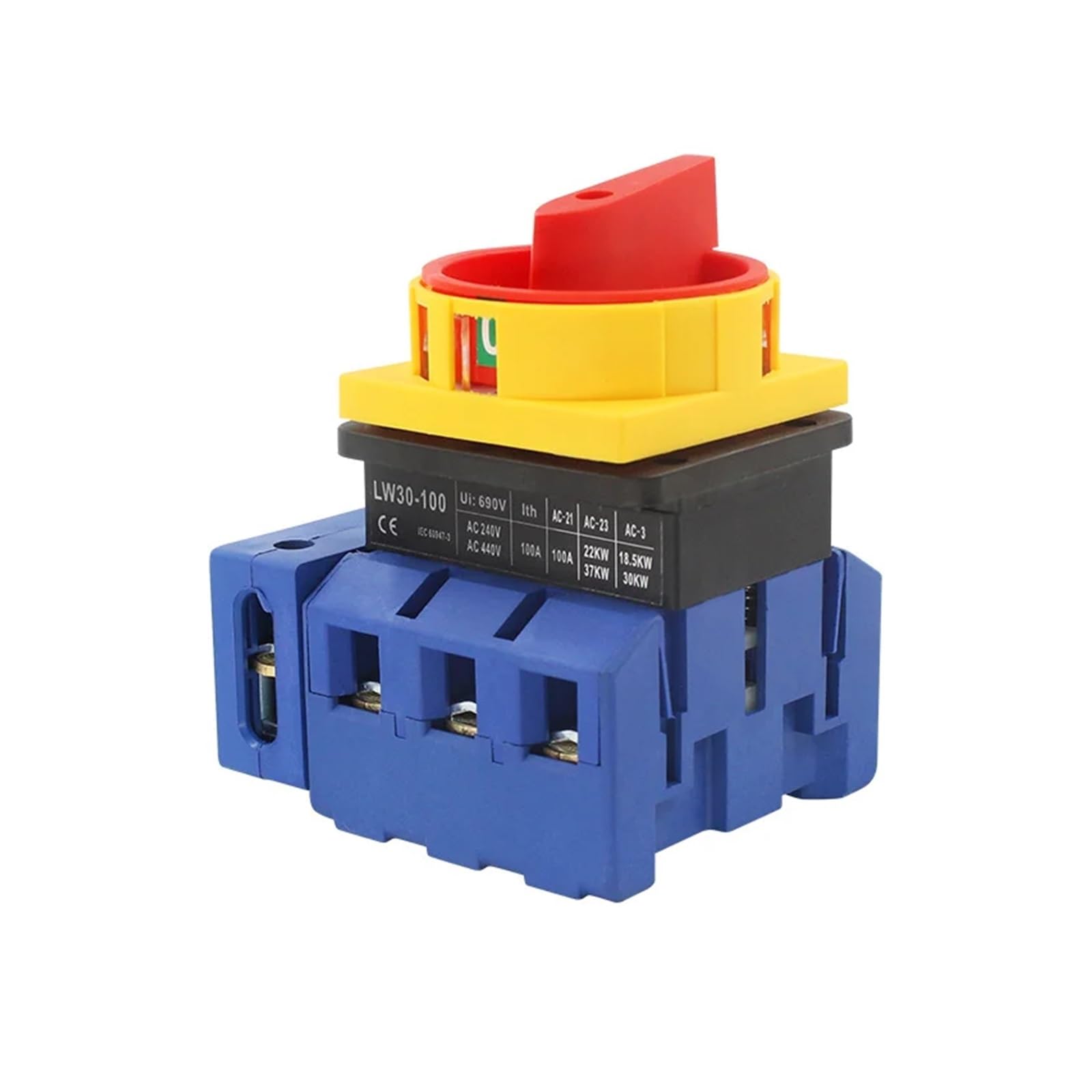 VSPPJYFG Load Disconnect Switch LW30-100/4P Power Main Control Machine 690V Four Wire Universal Cam Isolator Switches YMD11-100A