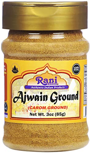 Rani Ajwain Powder (Carom Bishops Weed) Ground Spice 3oz (85g) PET Jar ~ All Natural | Vegan | Gluten Friendly...