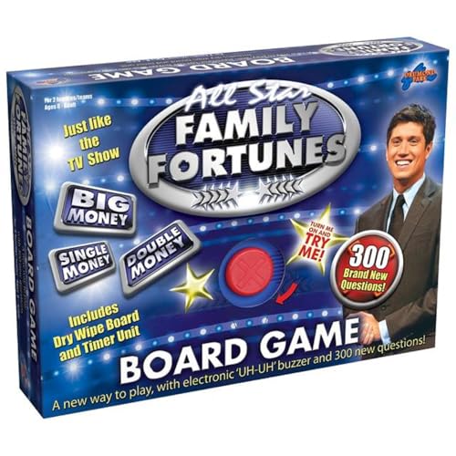 Drumond Park Limited All Star Family Fortunes Board Game - 4 Players Age 8+ Electronic UH-UH Buzzer