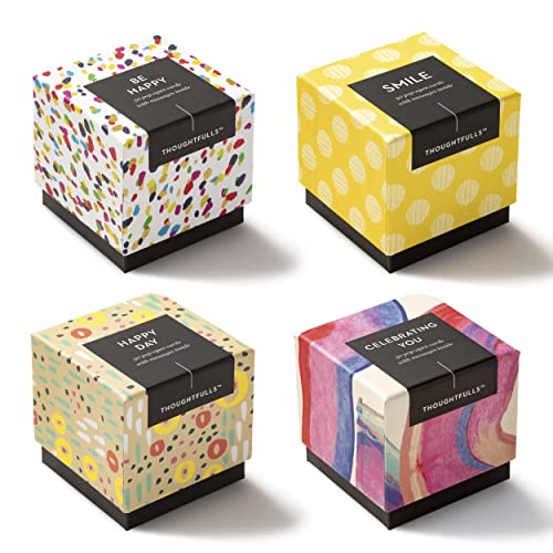 Compendium ThoughtFulls Pop-Open Cards, 4-Pack of Celebrating You, Be Happy, Happy Day, Smile, 120 Pop-Open Cards