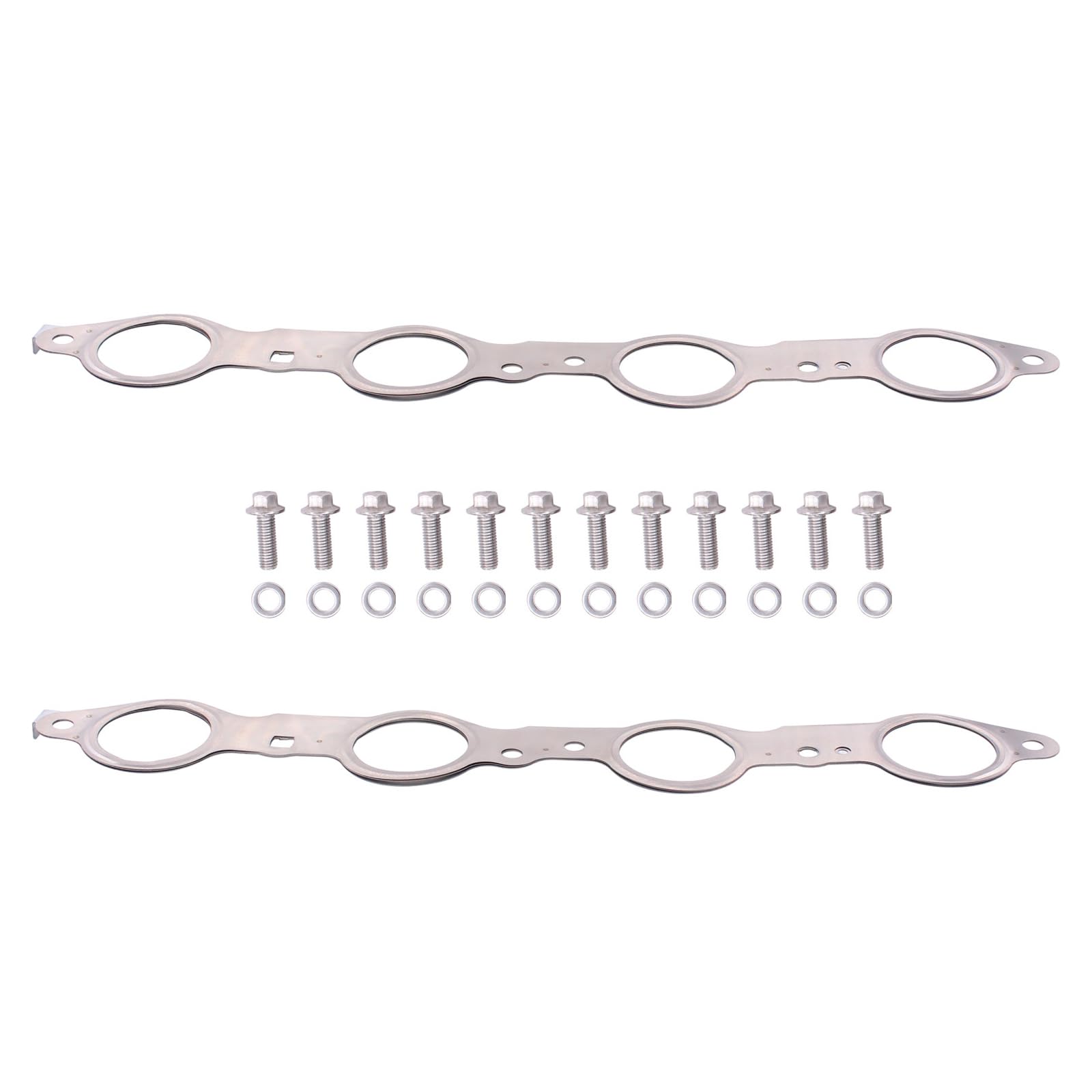 ApplianPar Exhaust Manifold Gasket Bolts Kit for Silverado Sierra Suburban 1500 2500 HD Camaro Caprice Corvette Tahoe Yukon CTS Escalade MLS LQ4 LQ9 LM7 LS1 LS2 LS3 LS6 4.8 5.3 5.7 6.0 6.2