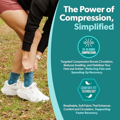 Image of BraceAbility Neuropathy Socks (Pair) - Peripheral Neuritis Compression Diabetic Toeless Foot Sleeves for Nerve Damage Pain in Feet, Ankle Gout, Plantar Fasciitis Relief Brace for Men and Women (Lilac - Standard - 1 Pair, X-Large)