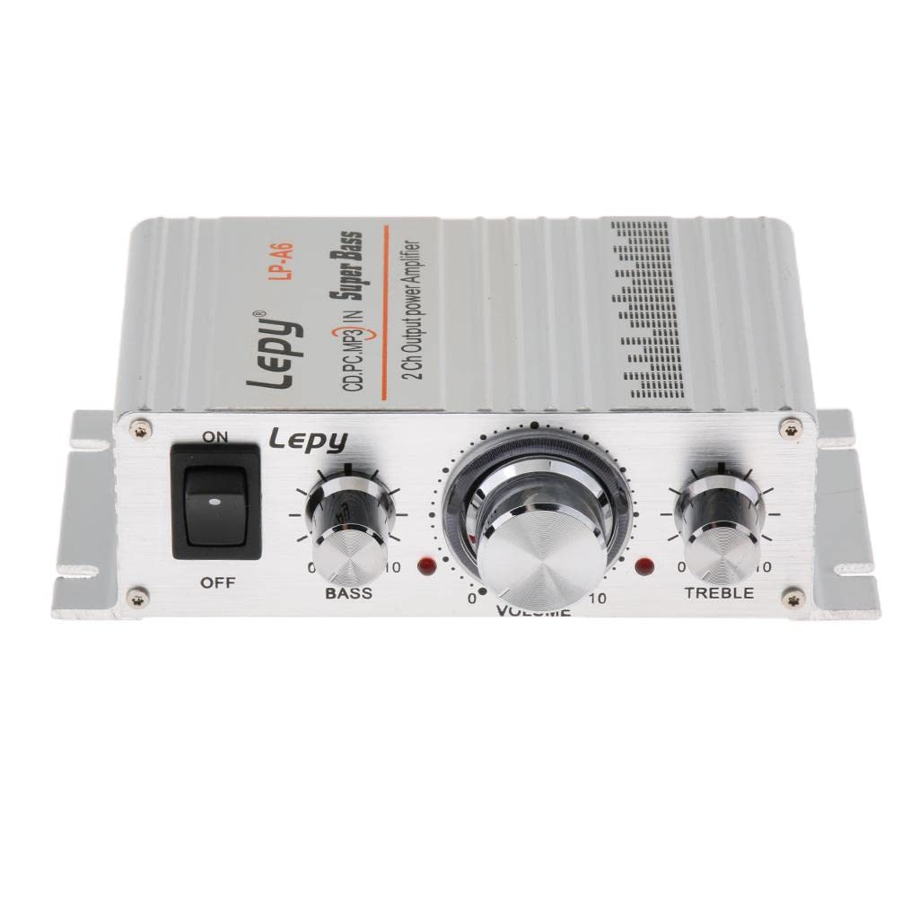 Lepy HiFi Stereo Power Digital 2x15W 2 Channel Amplifier with 3.5mm Audio Input for iPhone Computer MP3 Silver|Consumer Electronics | TV, Video & Home Audio-picture-24