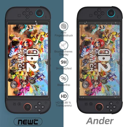 NEW'C Schutzfolie für Nintendo Switch 2 für Panzerglas – Ansicht 5