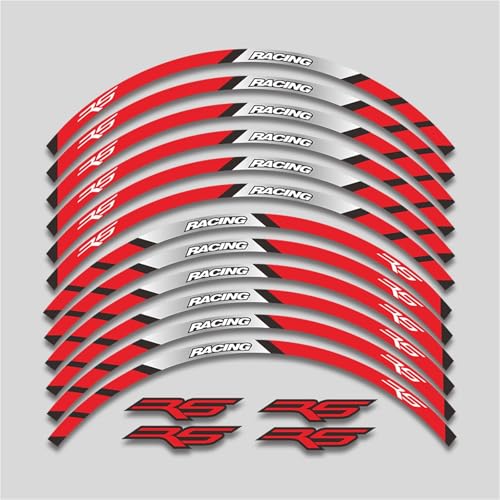 17-Zoll-Motorrad-Zubehör-Aufkleber-Set Für Felgen Und Reifen, wasserdichte Aufkleber, Reflektierende Streifen, Passend Für Aprilia RS 125 RS125