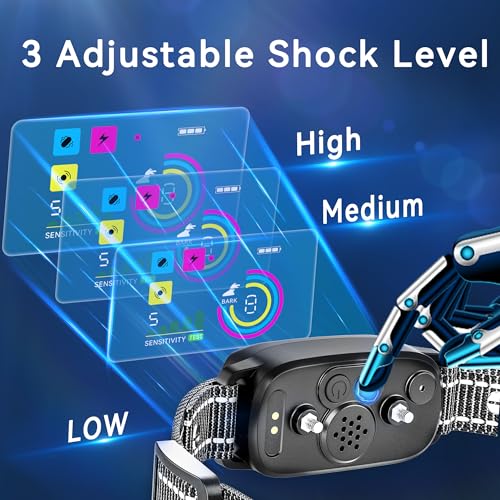 Dog-Bark-Collar-Rechargeable-Smart-Collar-Anti-Barking-Training-Collar-with-5-Adjustable-Sensitivity-Bark-Collar-with-Beep-for-Large-Medium-Small-Dogs-Black