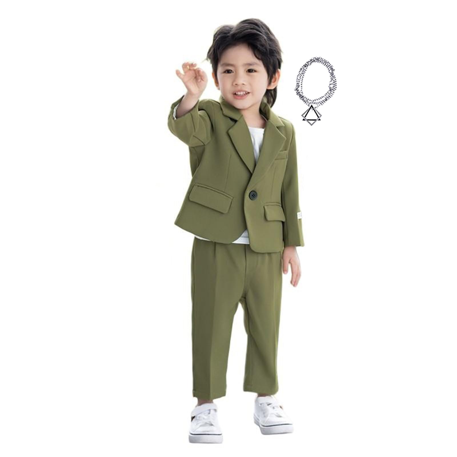 Costume Enfant Garçon Mariage Nouveau-né Blazer Enfant Gentilhomme Formel Smoking Tenu Bambin Hiver Manche Longue Vêtements - - Prêt-à-Porter