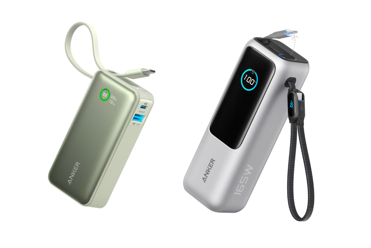 Anker Nano 10 000mAh Power Bank with 30W for iPhone 15 MacBook Galaxy Travel-Ready Zolo 25 000mAh Power