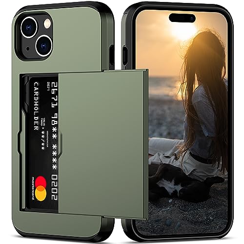 Nvollnoe iPhone 15 Wallet Case with Hidden Card Holder