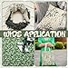 Hahafelt 10 Pcs Sage Green Quilting Fabric Bundle 20 x 20 Inch Vintage Green Greenery Quarter Fat Square Fabric by The Yard Spring Gingham Spring Leaves Precut Patchwork for DIY Sewing Craft Supplies