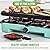 GreenLife Raclette Indoor Tabletop Grill, Healthy Ceramic Nonstick, 2-in-1 Grill and Griddle, 8 Square Nonstick Pans, Adjustable Temperature Control, Easy Indicator Light, PFAS-Free, Turquoise