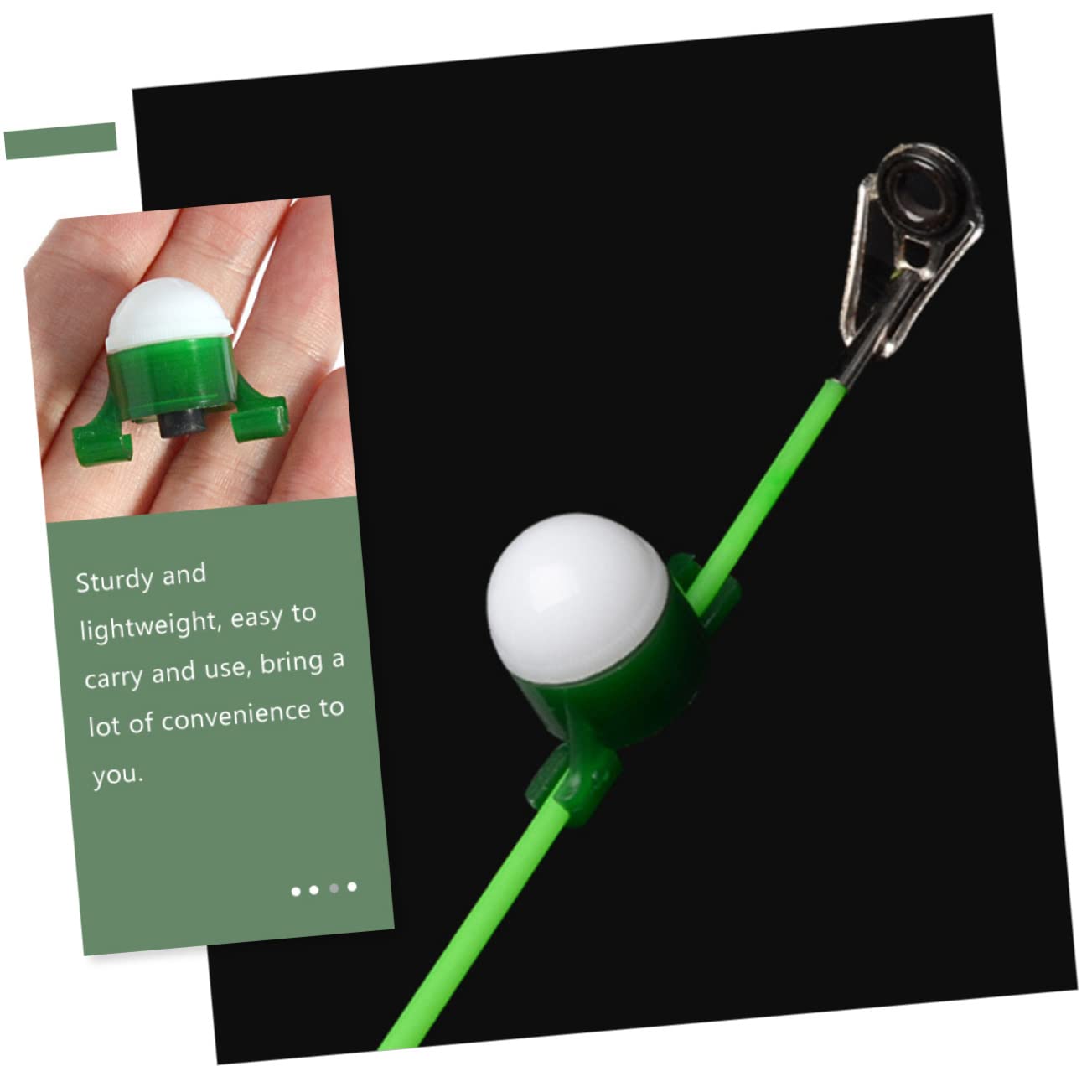 YARNOW 12 Set Luci da Pesca Notturne Accessori per La Pesca Lampada Portatile per Canne da Pesca Torcia da Pesca Professionale Kit da Pesca Luce da Pesca a LED Plastica Attrezzo Induzione