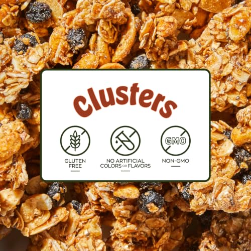 Image of Nature's Garden Blueberry Muffin Clusters, 32oz Pouch - Big Chunky Nut & Oat Bites with Cashews, Almonds, Chia & Real Blueberries - Gluten-Free and Kosher Snacks for Adults & Kids