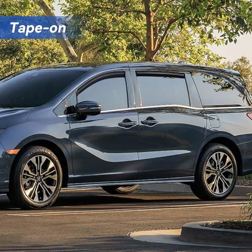 Image of Window Visors Rain Guards for 2018-2026 Honda Odyssey, Out-Channel Window Vent Wind Deflectors Visors Shades for 18 19 20 21 22 23 24 25 26 Odyssey