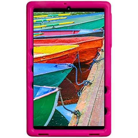 BobjGear Bobj Rugged Tablet Case for (25.7) Samsung Galaxy Tab A 10.1 (2019) SM-T510, SM-T515, SM-T517 Kid Friendly (Rockin' Raspberry) Cover