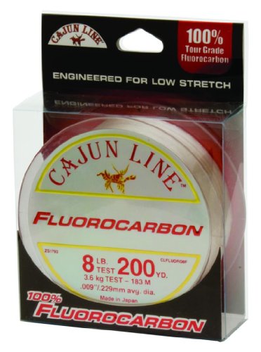 Cajun Line Fluorocarbon Fishing Line with Test 200-Yard Filler Spool (15-Pound)