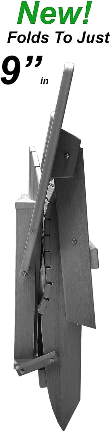 DuraWeather Poly® Classic King Size Folding Adirondack Chair (Driftwood Grey)