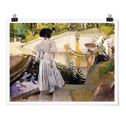 Bilderwelten Poster - Joaquin Sorolla - Maria Watches The Fish - Apaisado 3:4 Mate 75 x 100cm